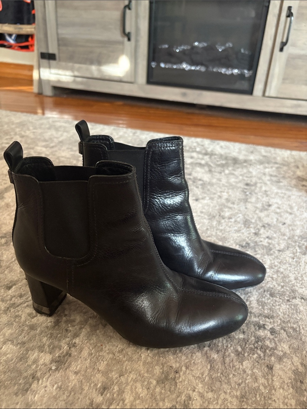 Tory Burch Black Leather Ankle Booties